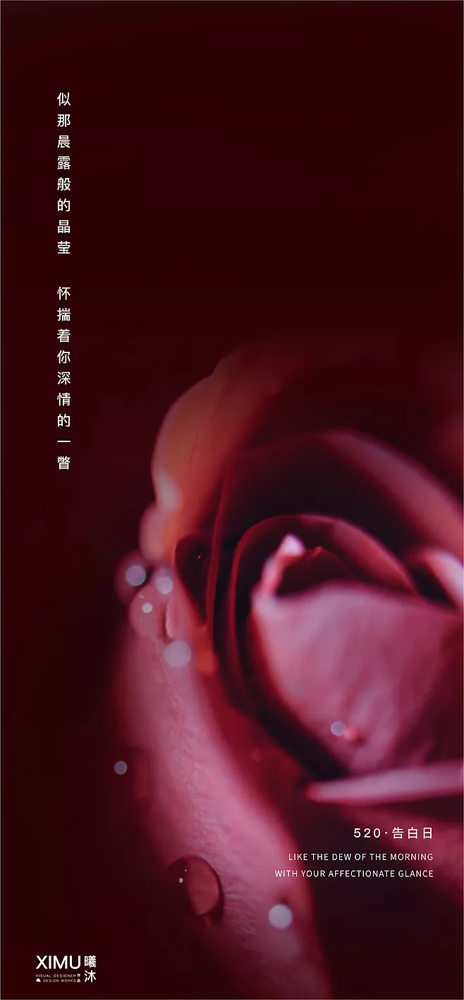 520文案：似那晨露般的晶莹，怀揣着你深情的一瞥